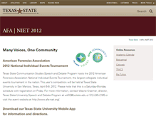 Tablet Screenshot of afa-niet2012.commstudies.txstate.edu