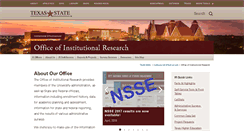 Desktop Screenshot of ir.txstate.edu
