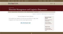 Desktop Screenshot of materialsmgt.txstate.edu