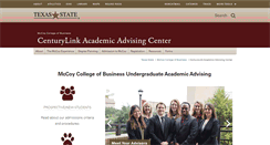 Desktop Screenshot of advising.mccoy.txstate.edu
