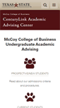 Mobile Screenshot of advising.mccoy.txstate.edu