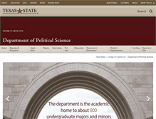Tablet Screenshot of polisci.txstate.edu