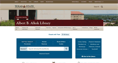Desktop Screenshot of library.txstate.edu