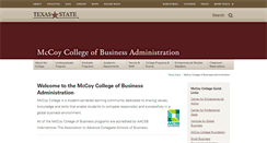 Desktop Screenshot of mccoy.txstate.edu