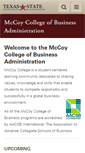 Mobile Screenshot of mccoy.txstate.edu