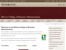 Tablet Screenshot of mccoy.txstate.edu