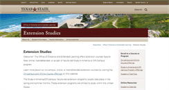 Desktop Screenshot of extension.txstate.edu