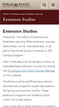 Mobile Screenshot of extension.txstate.edu
