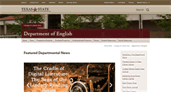 Desktop Screenshot of english.txstate.edu