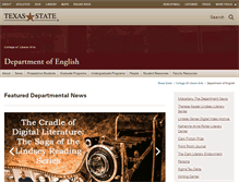 Tablet Screenshot of english.txstate.edu