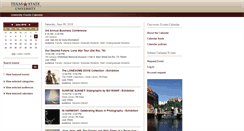 Desktop Screenshot of events.txstate.edu