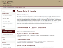 Tablet Screenshot of digital.library.txstate.edu
