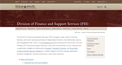 Desktop Screenshot of fss.txstate.edu