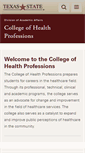 Mobile Screenshot of health.txstate.edu