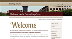 Desktop Screenshot of counseling.txstate.edu