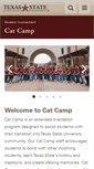 Mobile Screenshot of catcamp.txstate.edu