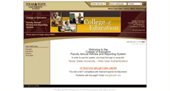 Desktop Screenshot of annualreview.education.txstate.edu