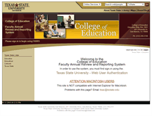 Tablet Screenshot of annualreview.education.txstate.edu