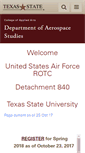 Mobile Screenshot of afrotc.txstate.edu