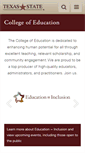 Mobile Screenshot of education.txstate.edu