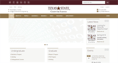 Desktop Screenshot of cs.txstate.edu