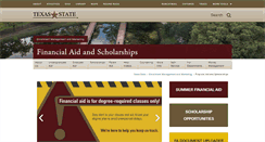Desktop Screenshot of finaid.txstate.edu