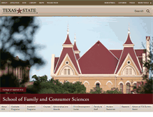 Tablet Screenshot of fcs.txstate.edu