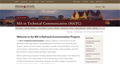 Desktop Screenshot of matc.english.txstate.edu