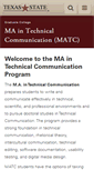Mobile Screenshot of matc.english.txstate.edu