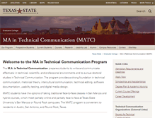 Tablet Screenshot of matc.english.txstate.edu