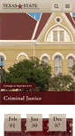 Mobile Screenshot of cj.txstate.edu