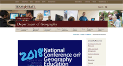 Desktop Screenshot of geo.txstate.edu