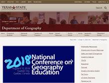 Tablet Screenshot of geo.txstate.edu
