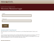 Tablet Screenshot of login.libproxy.txstate.edu