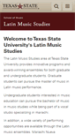 Mobile Screenshot of latin.music.txstate.edu